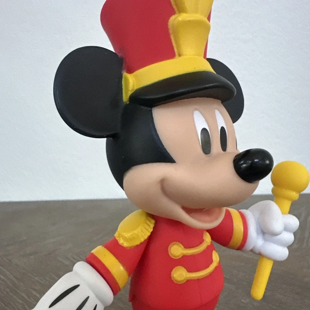 Disney Mickey Mouse 90th Anniversary Posable Figure Bandleader Red Uniform